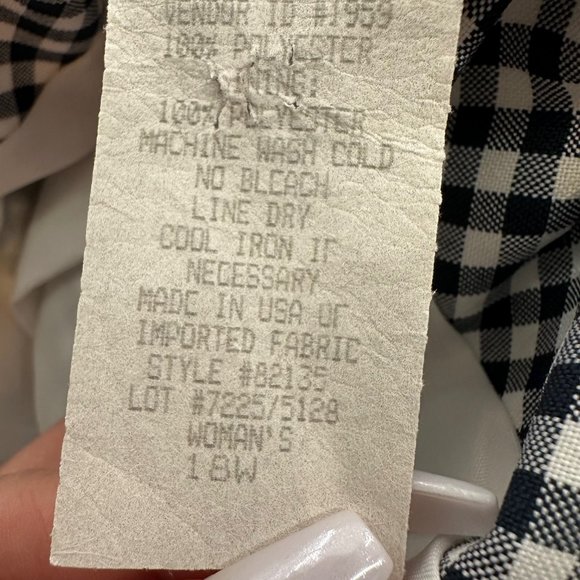 Vintage Bedford‎ Fair Lifestyles Checkered Blazer Jacket 18W Lined Made in USA - Picture 4 of 15